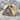 All Seeing Eye Triangle Ring, two-tone, product photo on stone