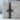 Saint Nino Grapevine Cross Pendant, black rhodium, front product view