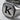 Engraved Octagon Signet Ring in oxidized silver, angled close-up of initial