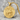 Lance Saint George Medal Pendant, gold vermeil, front product photo