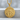 Wolf Saint Francis Medal Pendant, gold vermeil, front product view