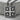 Crusader Jerusalem Cross Pendant, oxidized silver, angled product photo