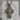 Latin Cross Stepped Pendant, two-tone finish, product photo