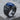 Drakkar Lapis Prow Ring, black rhodium plated, angled side view