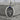Guadalupe Crescent Charm Pendant, oxidized silver, front product view