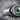 Evil Eye Midnight Halo Ring, oxidized silver, close-up of domed iris