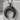 Ash Sharh 94:6 Crescent Pendant, black rhodium, front product photo