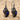 Lapis Spiral Shell Earring, black rhodium, product photo view
