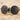 Sea Urchin Dome Earring, black rhodium plated product view