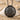 Sea Urchin Dome Pendant, black rhodium, studio product photograph