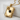 Vanitas Onyx Book Pendant, gold vermeil, product photo