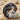 Garnet Lovers Knot Wedding Ring, black rhodium, studio view