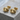 Beagle Folded Ear Earring, gold vermeil, studio product photo