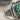 Emerald Lattice Locket Ring, oxidized silver, close-up of open hinge and lid