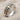 Wheat Leaf Cross Ring, two-tone, studio product photo