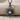 White Topaz Starburst Pendant, black rhodium plated, front product view