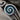 Teal Spiral Chamber Ring, oxidized silver, close-up of teal enamel spiral