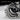 Bat Drapery Crest Ring, oxidized silver, close-up of bat and curtain folds