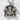 Cerberus Collar Gate Pendant, two-tone finish with gold collar detail