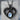 Celtic Heart Moonstone Pendant, black rhodium, front product photo