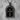 Byzantine Arch Cross Pendant in black rhodium, front view