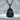 Byzantine Eagle Garnet Pendant, black rhodium plated, product photo