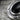 Onyx Fluted Capsule Pendant, oxidized silver, angled close-up view