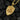 St. George Shield Pendant, gold vermeil, angled view on charcoal