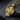 Angled view of gold variation Orthodox cross pendant highlighting detailed relief and craftsmanship