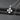 Angled view of silver warrior cross pendant showing thick sturdy craftsmanship