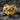 14K gold vermeil over silver bull head ring featuring detailed bas-relief design on rock
