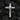 Front view of handcrafted silver skull cross pendant showing detailed skull and rough crossbeams