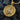 Gold vermeil Lion of Judah pendant featuring crowned lion profile and Latin scripture Rev 5:5