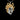 Angled view of the two-tone Silver Medusa Pendant, highlighting the detailed craftsmanship of the golden snakes.