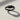 Clasped Handshake Embrace Ring, black rhodium plated, front angled view with shadow