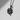 Four-leaf clover pendant, black rhodium plated, product photo