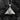 Pharaoh Pyramid Eye Pendant, polished silver finish, front view on charcoal background
