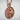 Saint Mary Magdalene Medallion Pendant, rose gold plated silver, front view