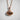 Scallop Shell Pendant, rose gold, front view on textured background