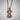 Cat Heart Pendant, rose gold, front view