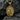 Close-up of premium gold vermeil over sterling silver Saint Peter pendant showing intricate facial and robe details.