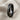 Split twisted ring, black rhodium plated, angled three-quarter view
