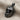 Masked Skull Pendant in black rhodium plated silver, angled view