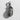 Fragmentation Grenade Pendant, oxidized silver, front product photo