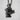 Kneeling Angel Pendant, black rhodium plated, angled product photo view