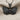 Scrollwork Butterfly Pendant, black rhodium plated, front view