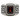 Front view of 925 sterling silver Greek key ring featuring a deep red rectangular gemstone and oxidized finish.