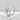 Braided Weave Ring, polished silver, angled product view on stone