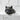 Blue Eyed Cat Ring, black rhodium plated, angled view