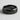 Spiral Scrollwork Band Ring, black rhodium, front view